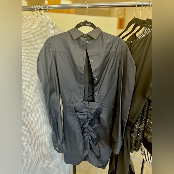 Black Avant Garde dress sz M (Zara) worn once for photoshoot. Open back! - Picture 8 of 8